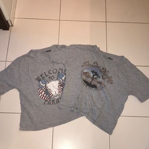 2 Grey T shirts trendy